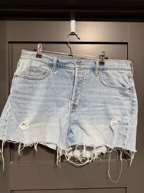 Old Navy Light Blue Distressed Denim Shorts
